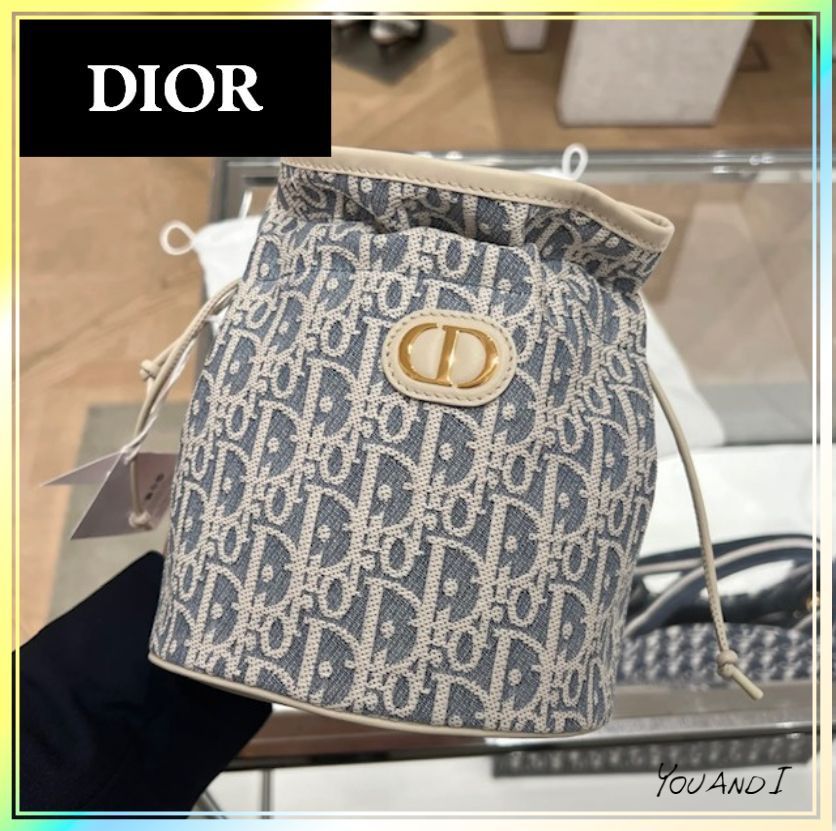 《大人カジュアルに映える》【DIOR】ミニ バケットバッグ