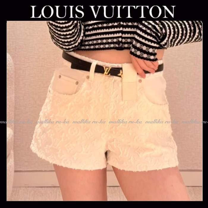 上品カジュアル☆【LOUIS VUITTON】デニム ショートパンツ