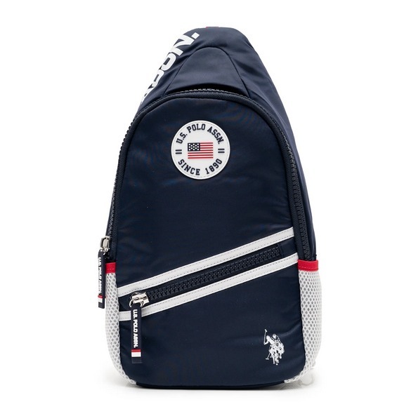 U.S.Polo Assn ストライプ スリングボディーバッグ ユニセックス