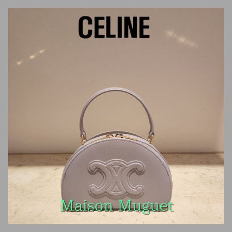 【直営】CELINE ハーフムーン ケース キュイール トリオンフ