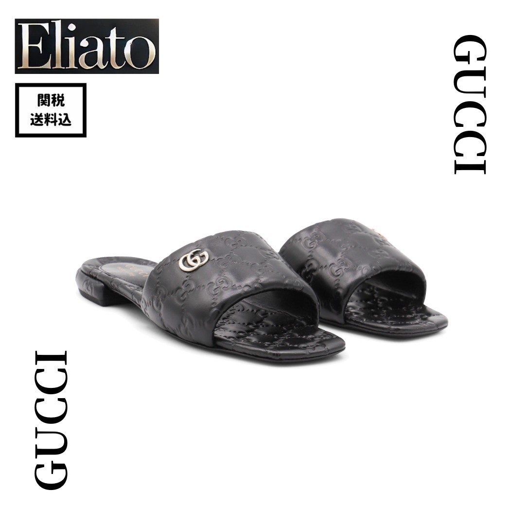 GUCCI★ダブルG付き ウィメンズ スライドサンダル