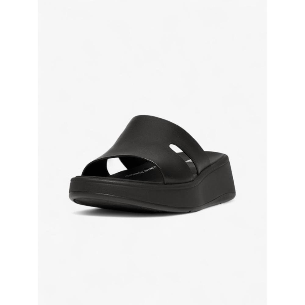 ◆Fitflop◆ [F Mode] Leather H Bar Black Women's Platform Sl