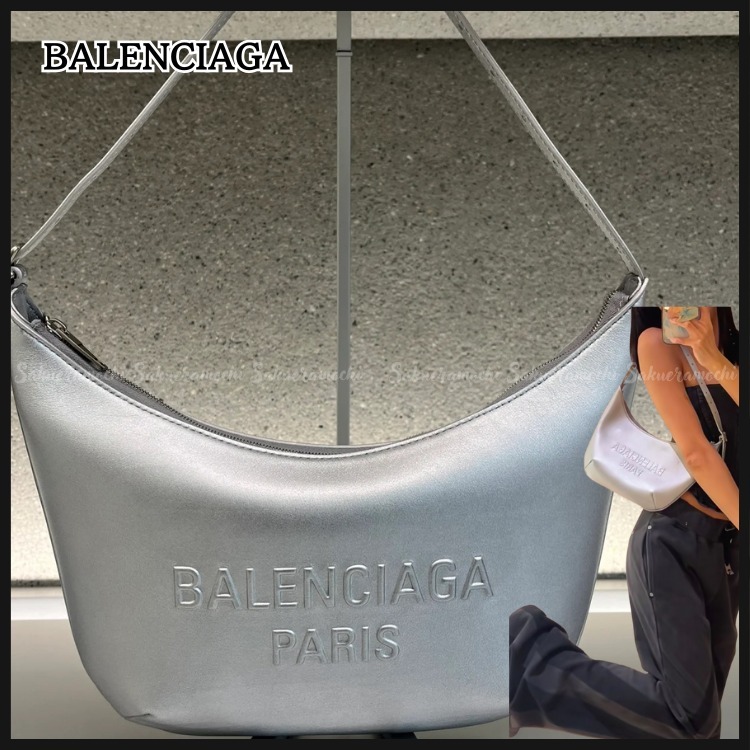 【BALENCIAGA】スリングbag メアリーケイト メタル silverカラー