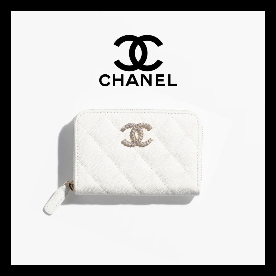 ロゴが可愛い♡ 【CHANEL】ジップ コインパース