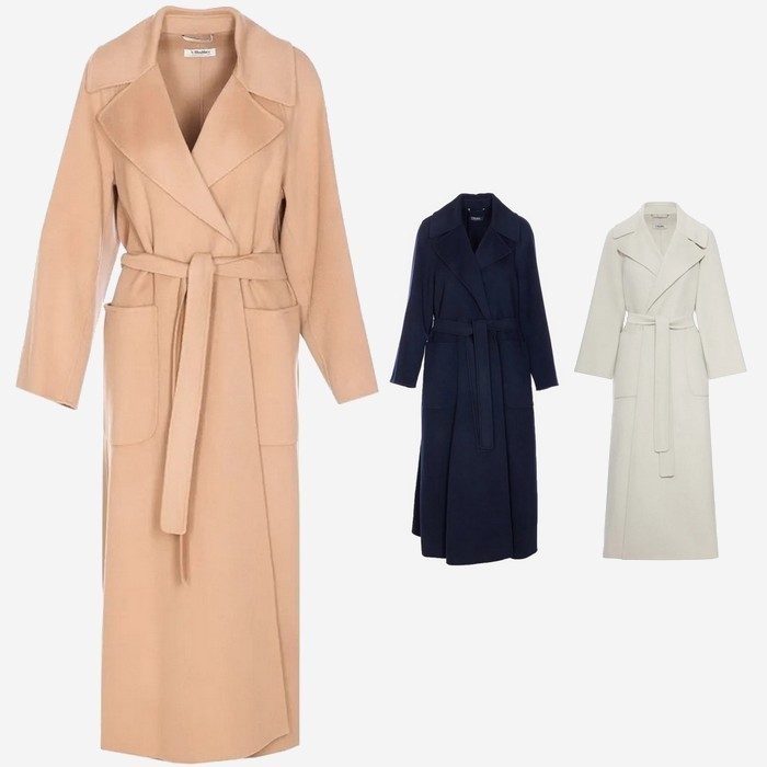 'S MaxMara 上質ウール ラップ ガウン ロングコート Doris *SALE