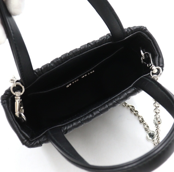 《MIU MIU》マテラッセ ミニ クリスタルチェーン 2WAY 中古 美品