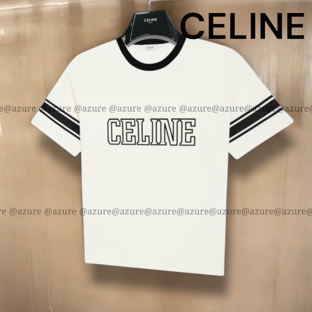 直営ショッパー付♪CELINE トリオンフ コットン ルーズTシャツ