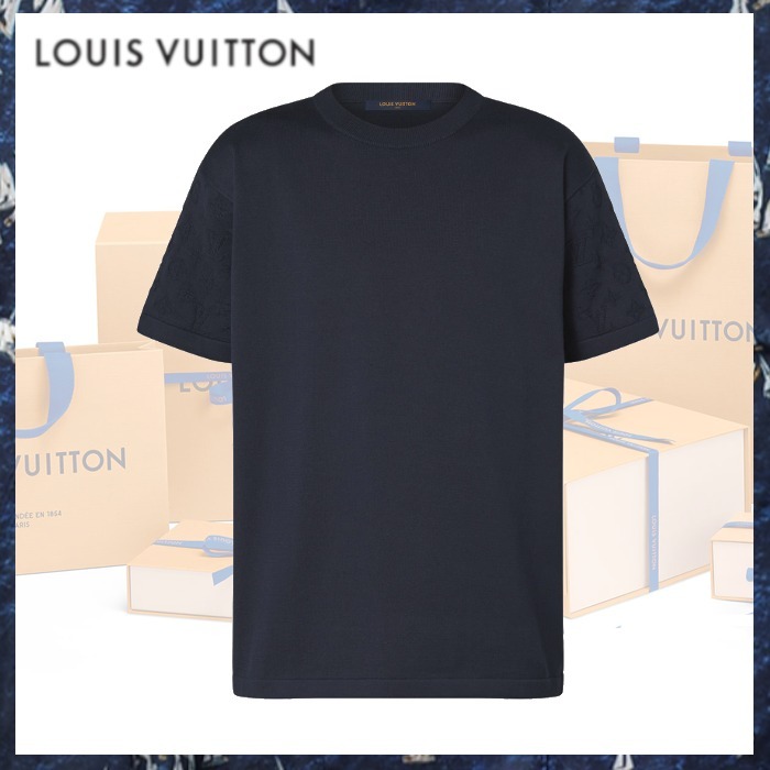 Louis Vuitton《ショートスリーブコットンクルーネック》黒 直営