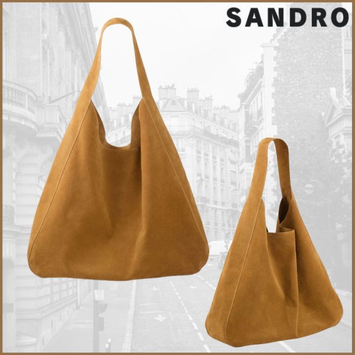 フランス発 Sandro こだわりシルエット! 大きなホーボー バッグ