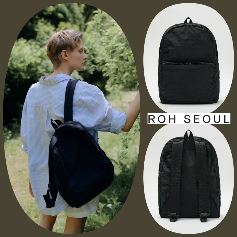 【ROH SEOUL】25SS/送料関税込 ★ Root backpack Nylon Black ★
