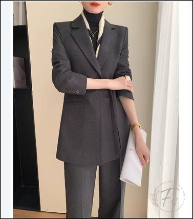 韓国 フォーマルパンツ セットアップ きれいめ スーツ
