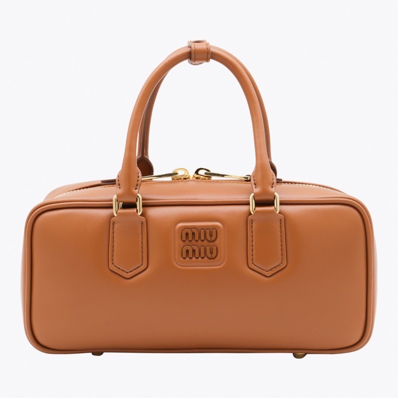 トートバッグ MiuMiu FW25 Miu Miu Bags.. Brandy (5BB148VOON ACR3F0046)
