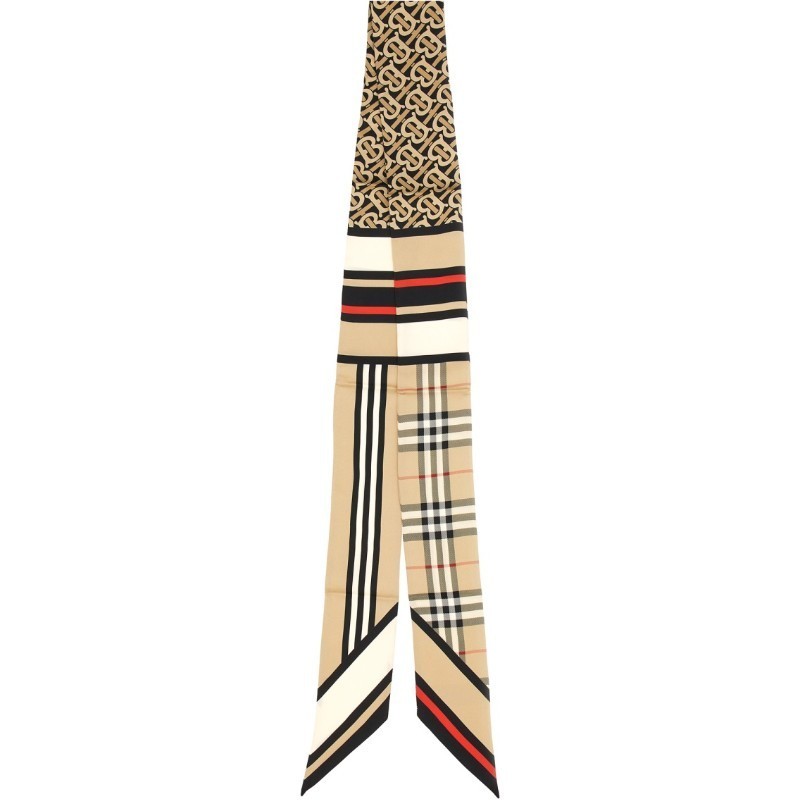 スカーフ Burberry FW25 THIN SILK SCARF (8037017 A7026)