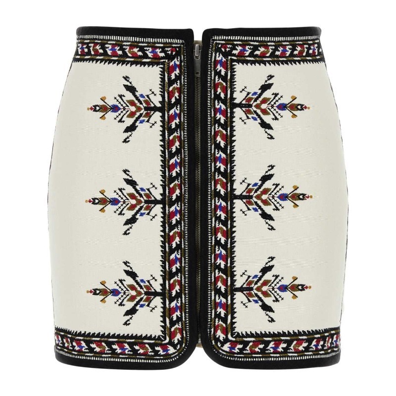 ミニスカート ISABEL MARANT ETOILE White viscose blend Zeria mini skirt