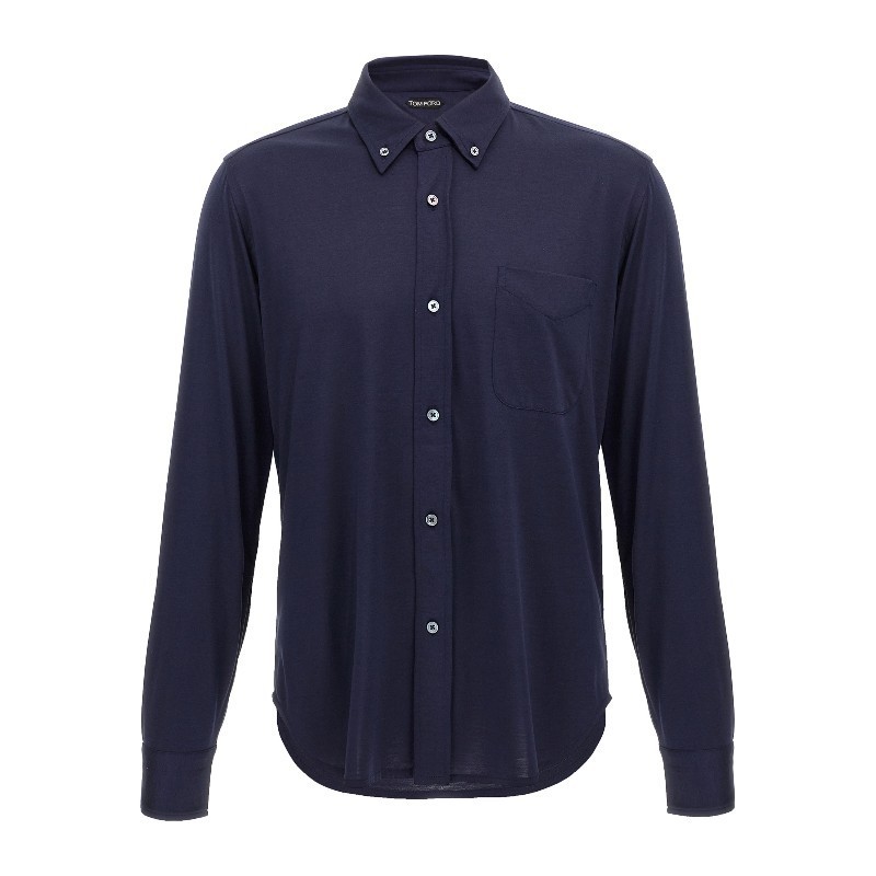 Tシャツ・カットソー TOM FORD FW25 Button-down shirt (JBL011JMS026 HB819)
