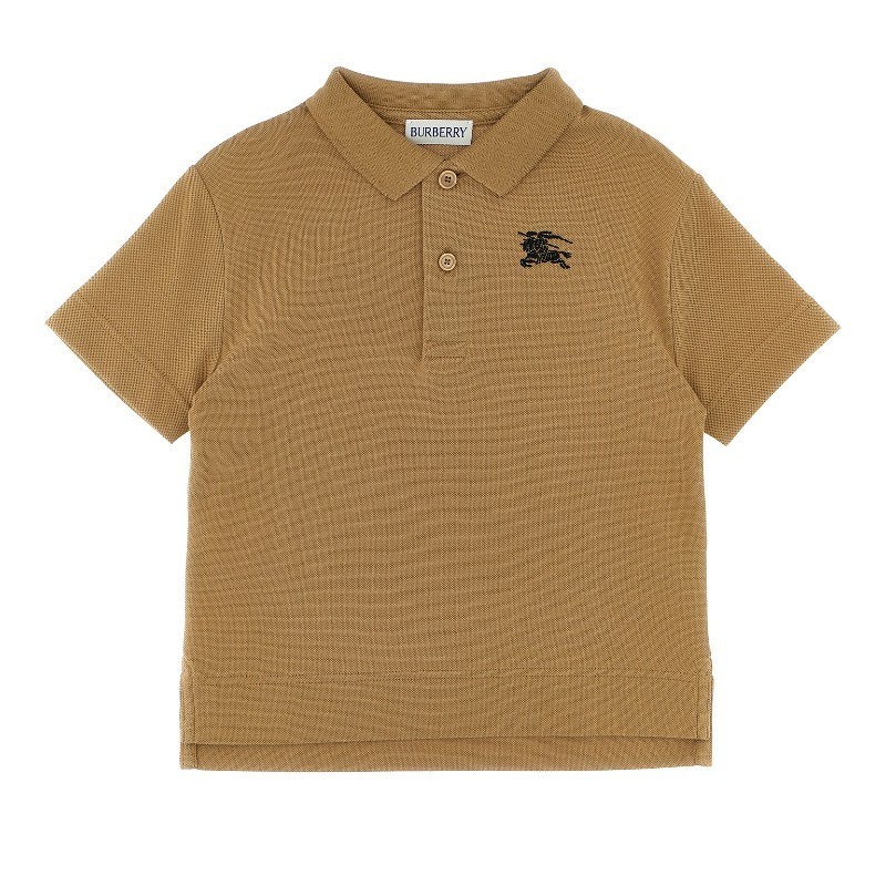 キッズ用トップス Burberry FW25 'Johane' polo shirt (8109112 ARCHIVEBEIGE)