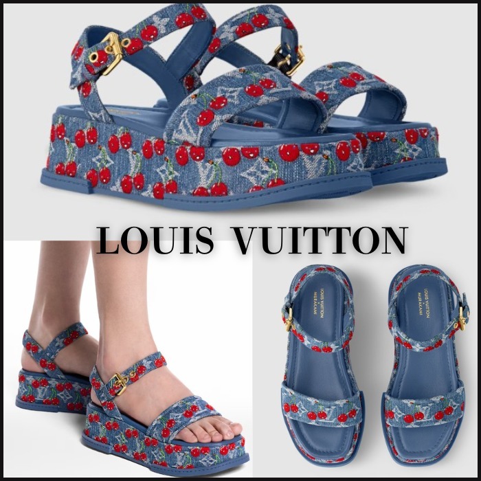 【Louis Vuitton】村上隆コラボ マヤ サンダル チェリー