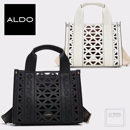 【ALDO】シースルー・カット☆ロゴ☆2wayミニトートバッグ