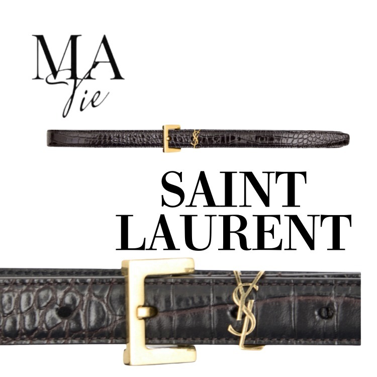 コーデが締まる!!【Saint Laurent】サンローラン レザー ベルト