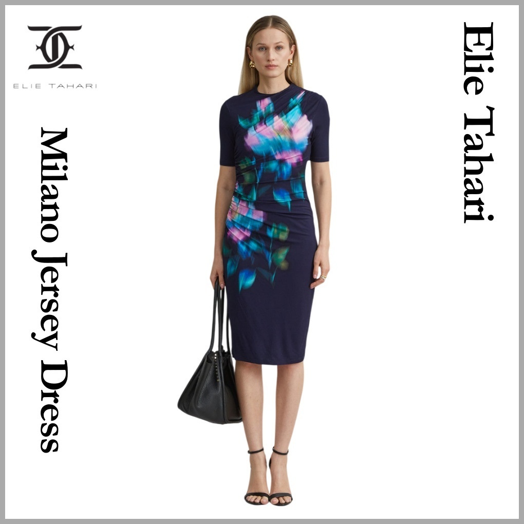 ◆ELIE TAHARI ミラノジャージードレス