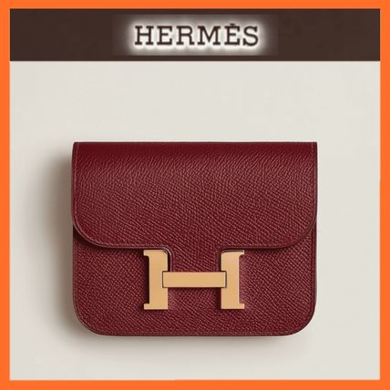 【可愛いレッド♪】HERMES★コンスタンス スリムウォレット ◇他色も◎◇ HERMES (エルメス) 《コンスタンス》 スリム 財布