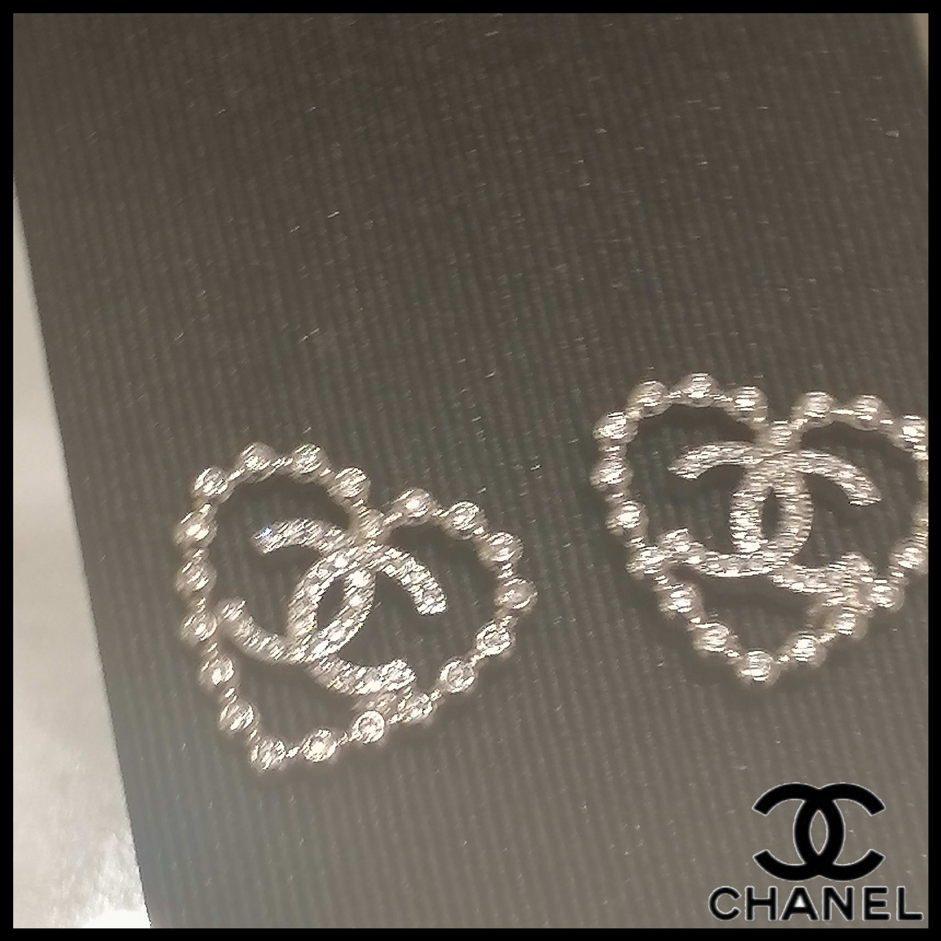◆CHANEL◆ シャネル CCロゴ ハート ピアス シルバー