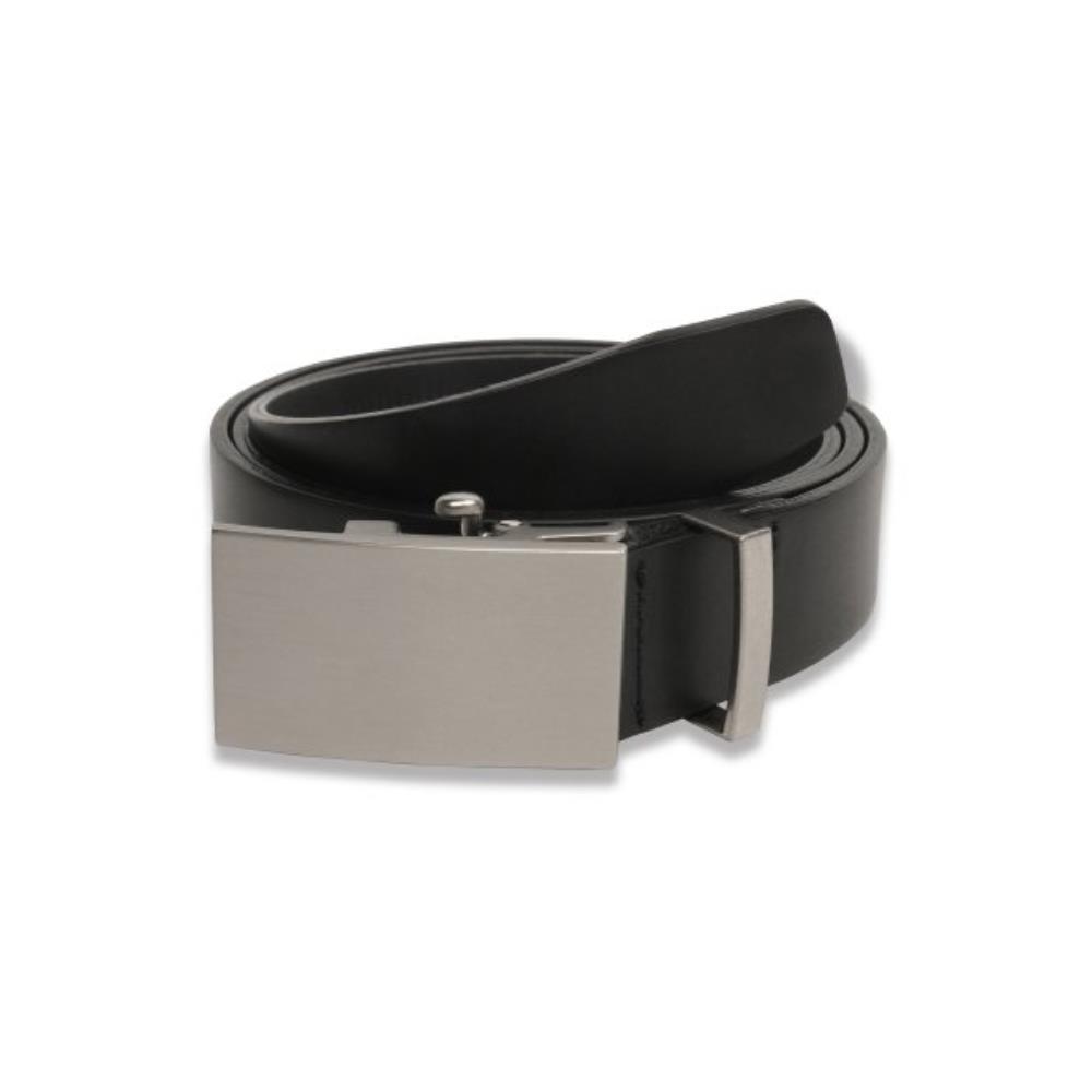 ●DOFFJASON● Plate Square Hard Leather Belt DJ22SSCBT002BLK