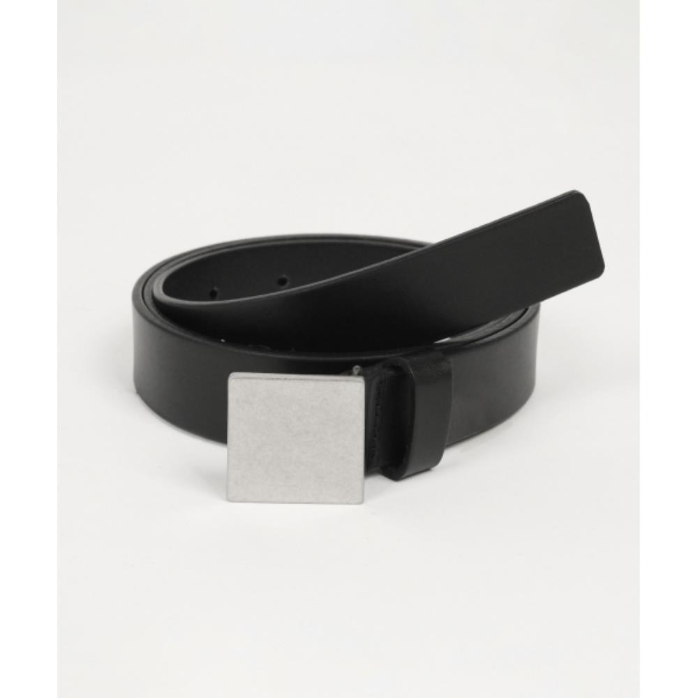 ●DOFFJASON● Square steel hard leather belt DJCOCBT017BLK