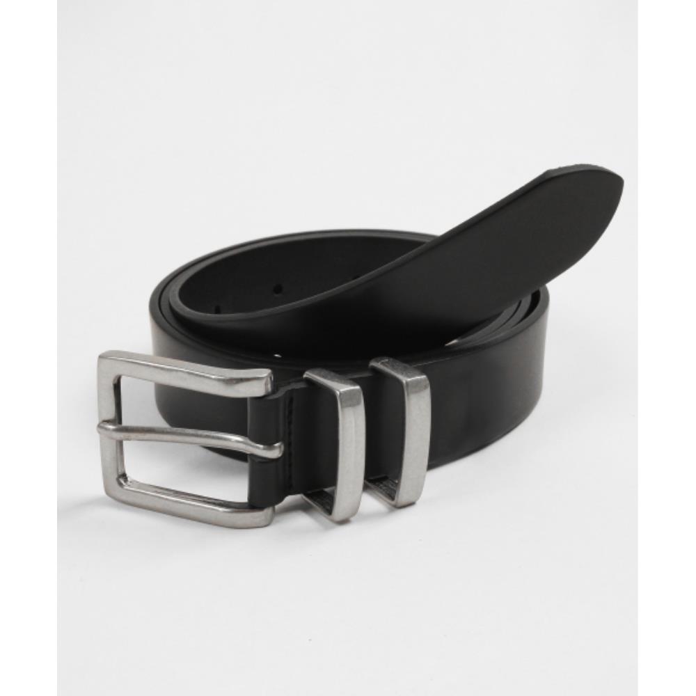 ●DOFFJASON● Minimal Square Double Steel Hard Leather Belt