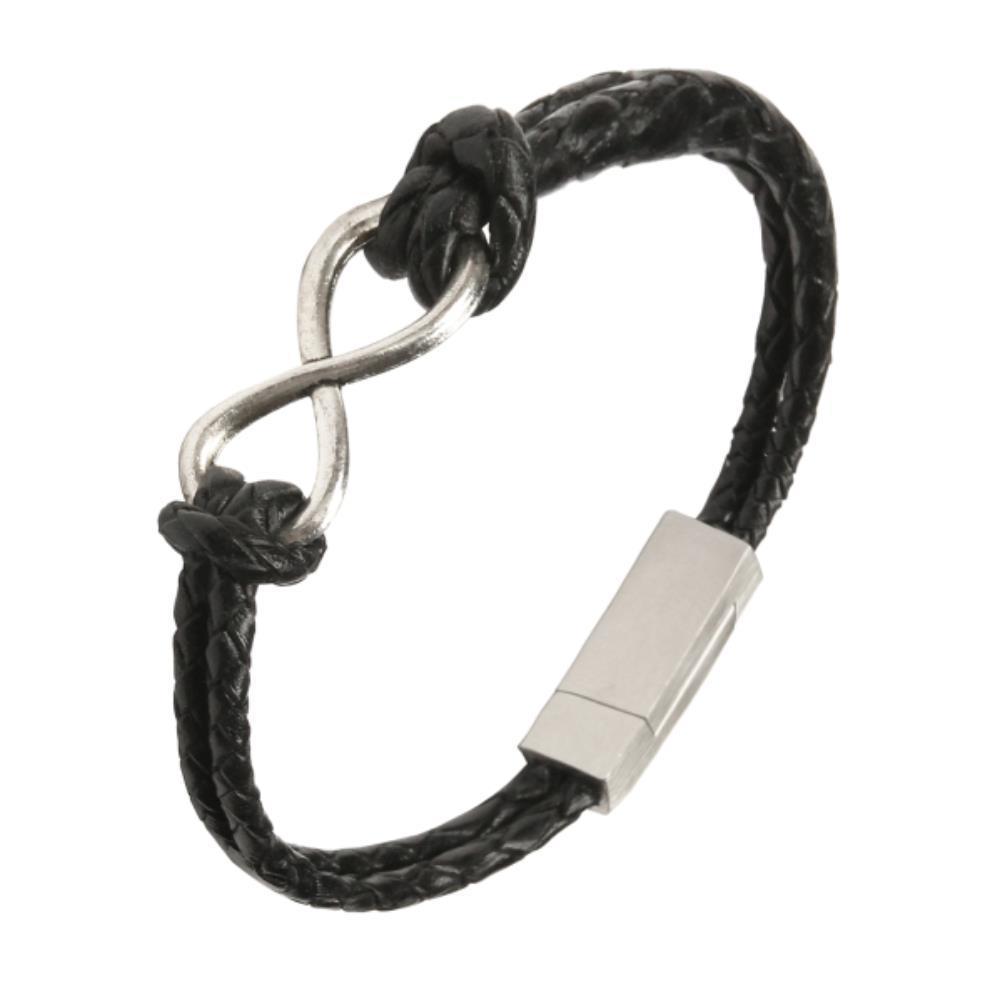 ●DOFFJASON● KING ROPE LEATHER BRACELET BLACK DJ24SSEBR007B