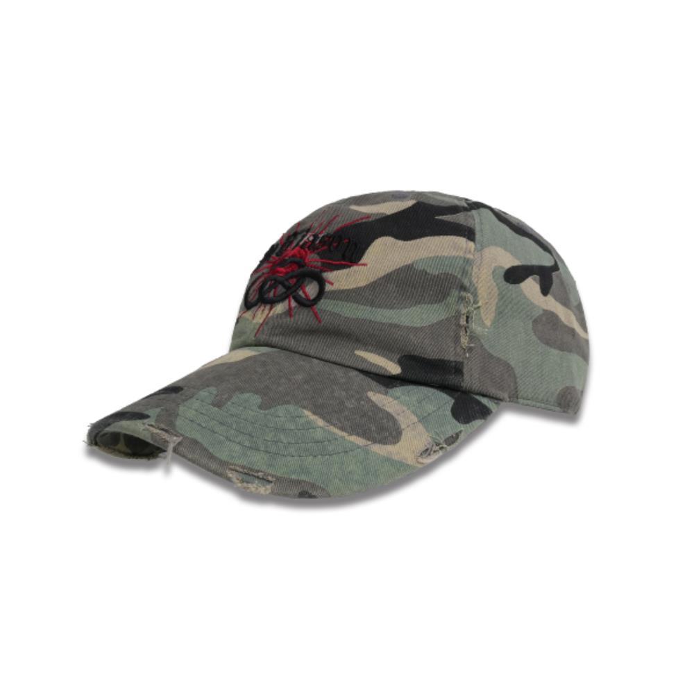 ●DOFFJASON● Grungy Washed Damage Ball Cap CAMO DJEHG001CMO