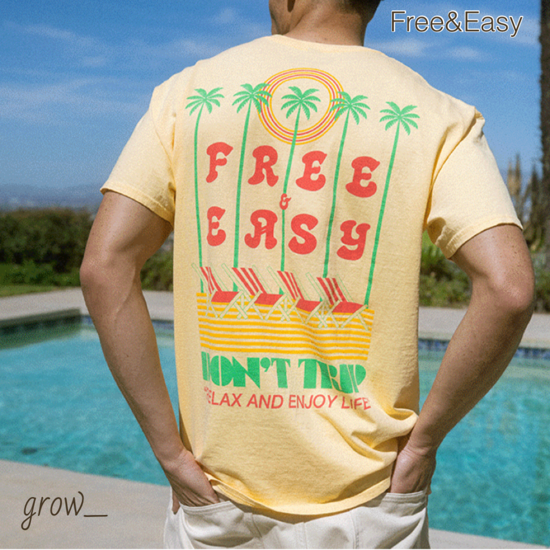Free&Easy Poolside プール サイド 半袖 Tシャツ 送関込