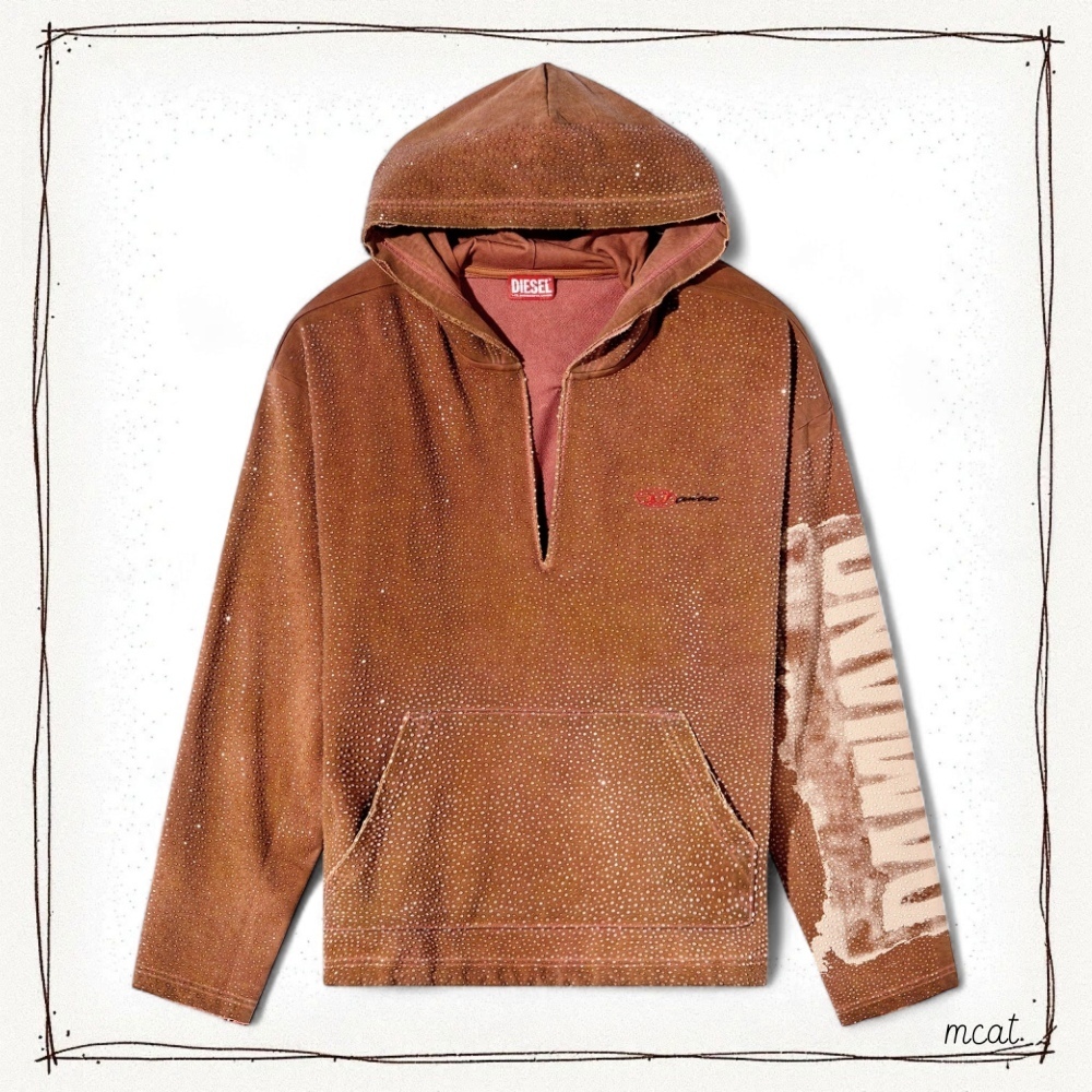 DIESEL ★ x Damiano David S-Boxt-Hood-Lux-DD パーカー