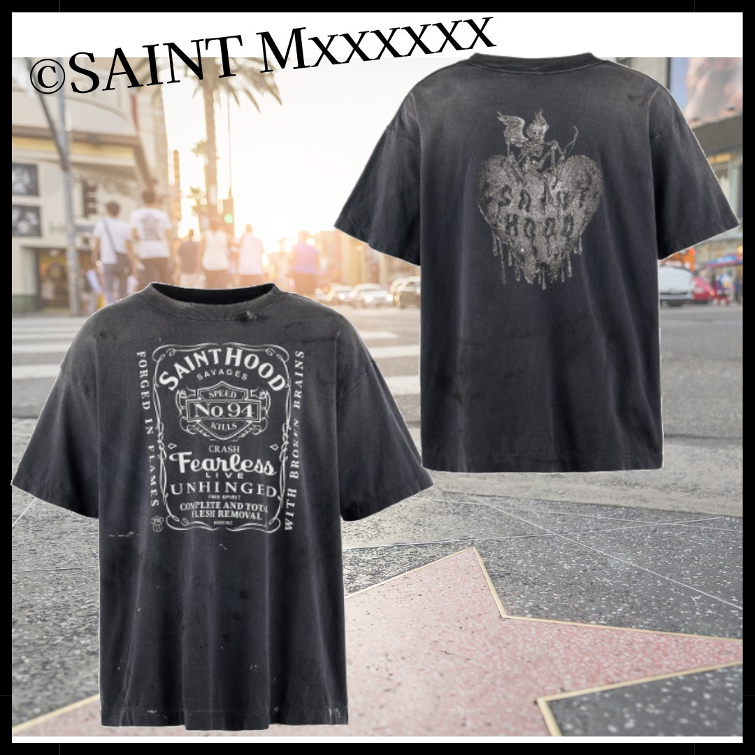 【SAINT Mxxxxxx】STHD . SS TEE FEARLESS/BLACK 半袖 Tシャツ