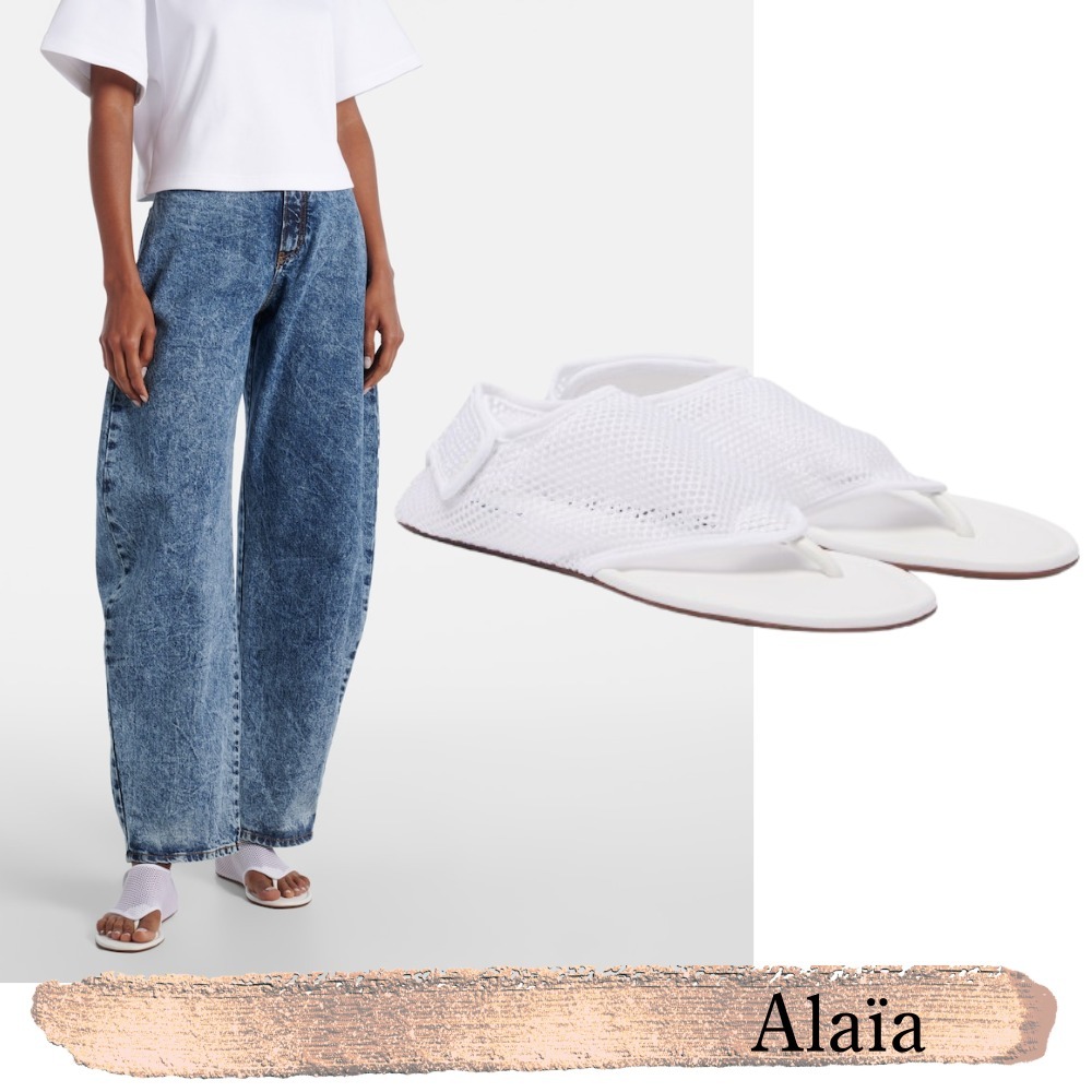 ALAIA☆関税込☆フレックスメッシュトングサンダル