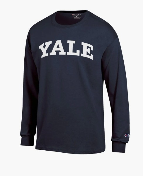 Champion Navy Yale Bulldogs ロンT 長袖 Tシャツ 日本未入荷
