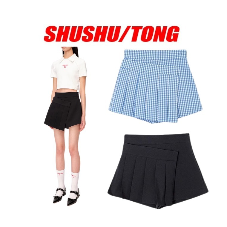関送込 SHUSHU/TONG プリーツ ショートパンツ