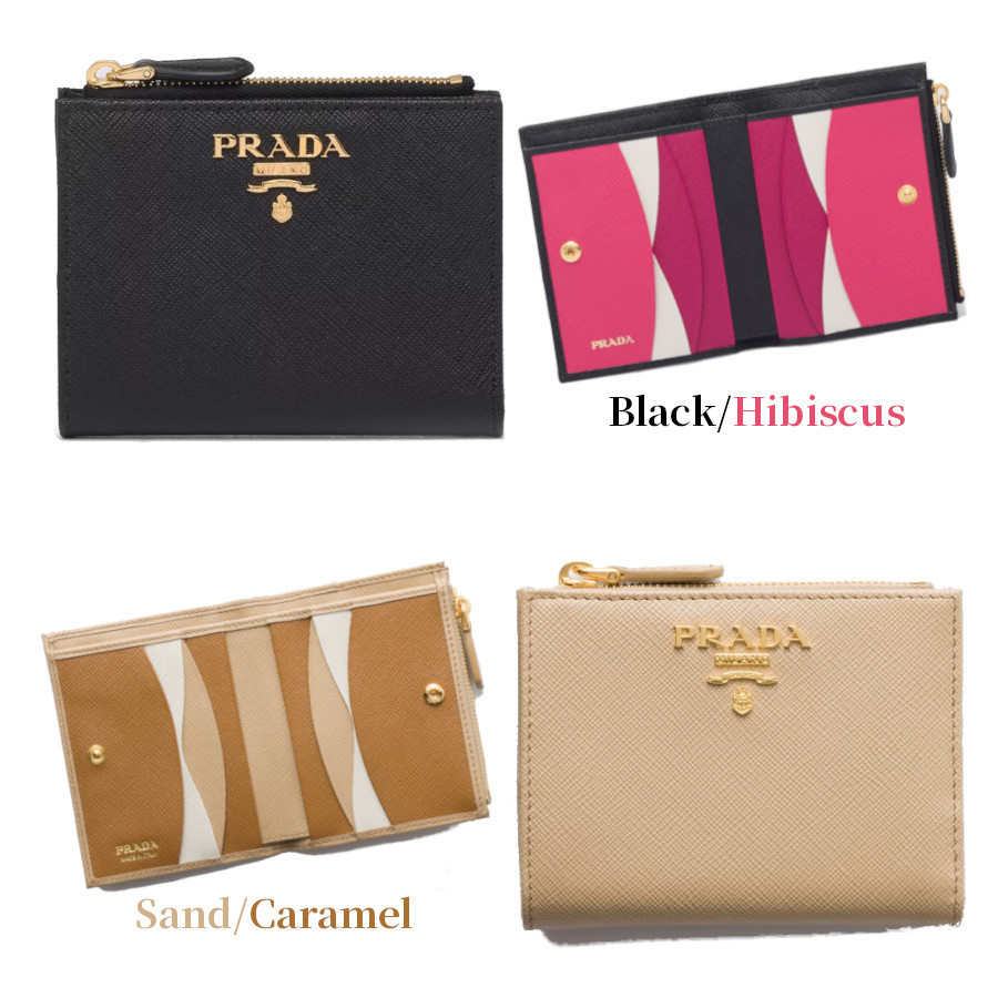 【直営店買付】プラダ☆Saffianoマルチカラー財布☆1ML050 ZLP