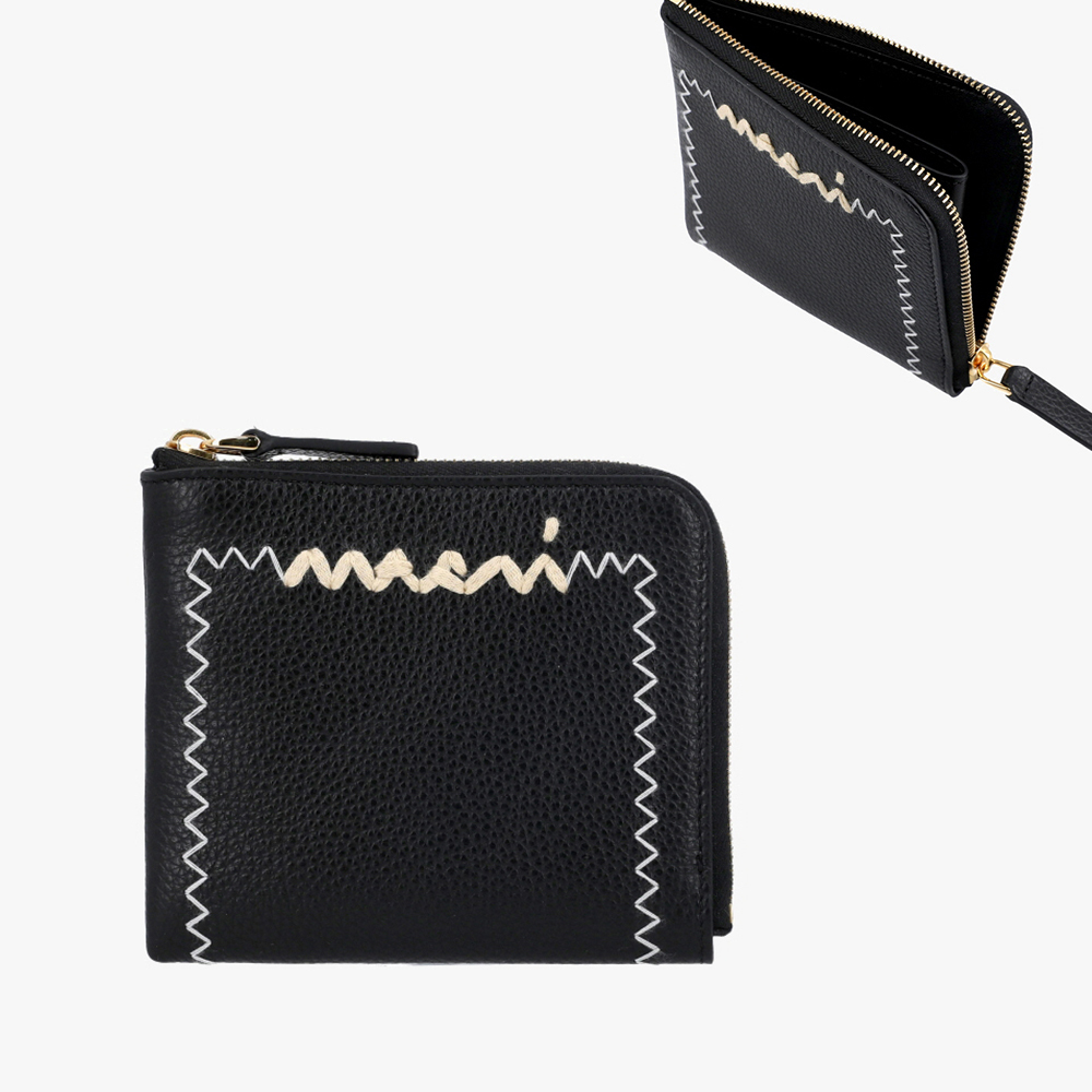 関税負担なし☆MARNI マルニ ロゴ ジップアラウンド ウォレット