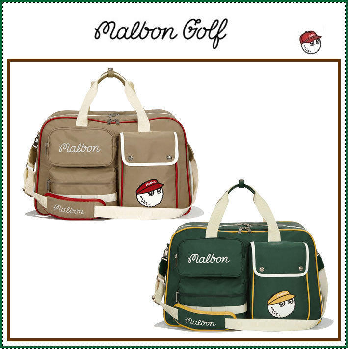 【MALBON GOLF】 Multi-pocket Boston Bag / 追跡付