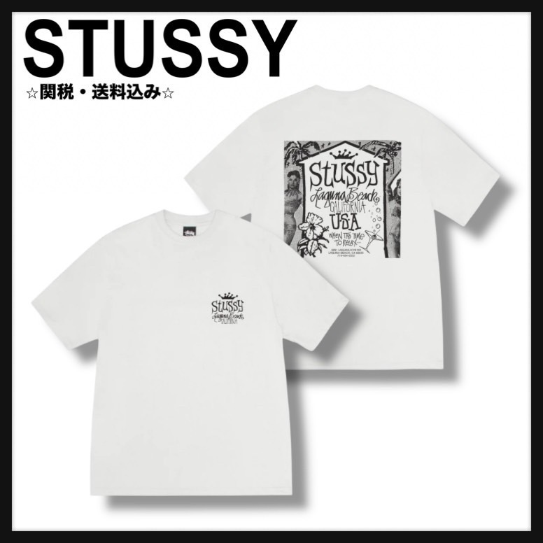 [STUSSY] ピグメントダイ加工 半袖Tシャツ
