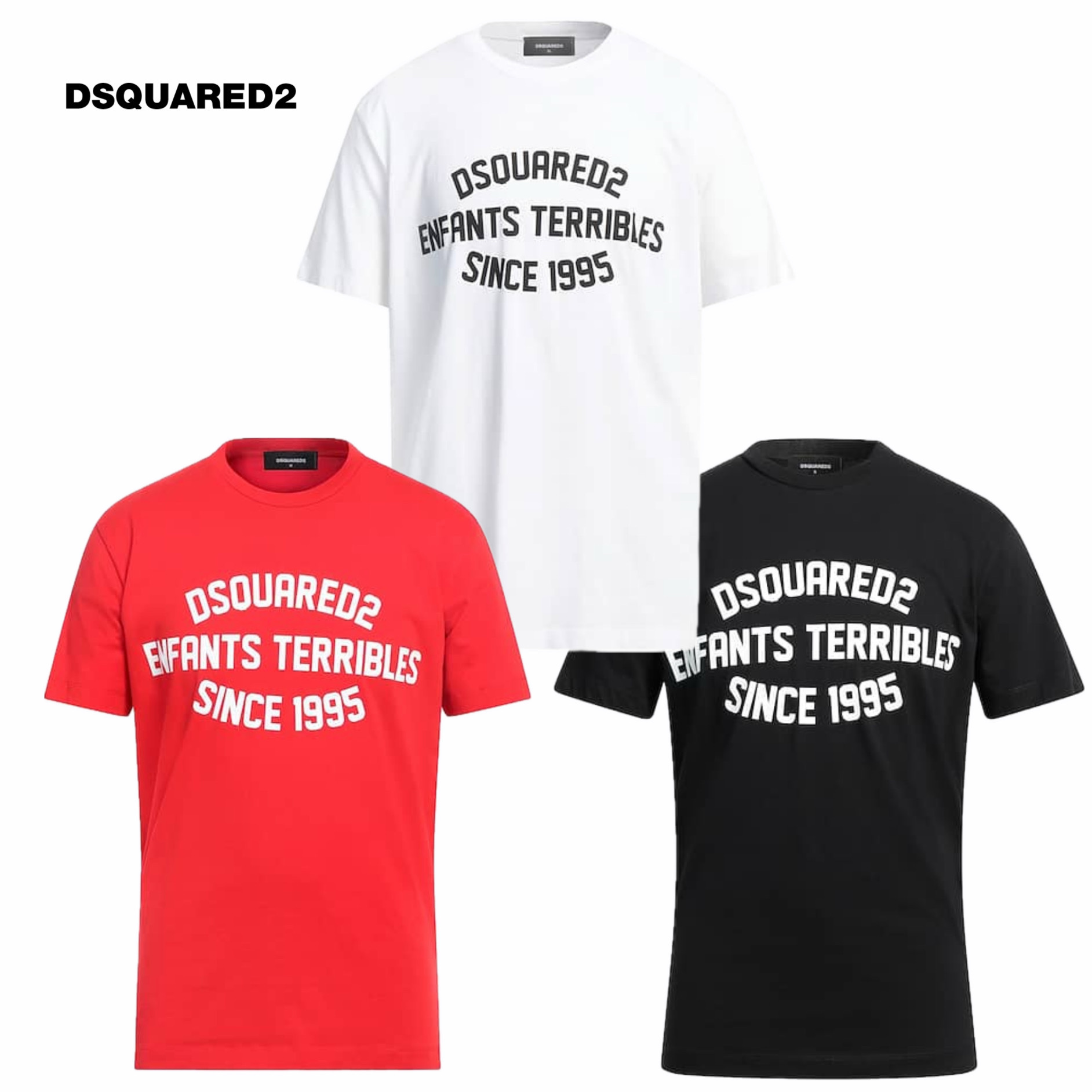 DSQUARED2 ロゴプリント コットン 半袖Ｔシャツ /関税込