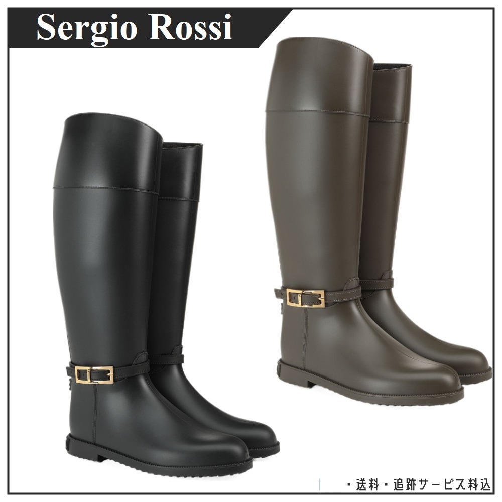 【Sergio Rossi】SR Nora Rainy ラバー ロングブーツ 2色展開