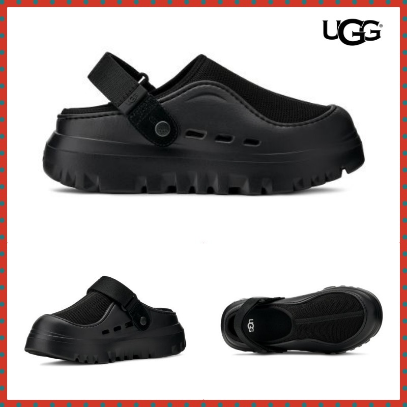 サンダル・ミュール UGG Mesh Hybrid Slipper Peak Mode Black 1166912BLK