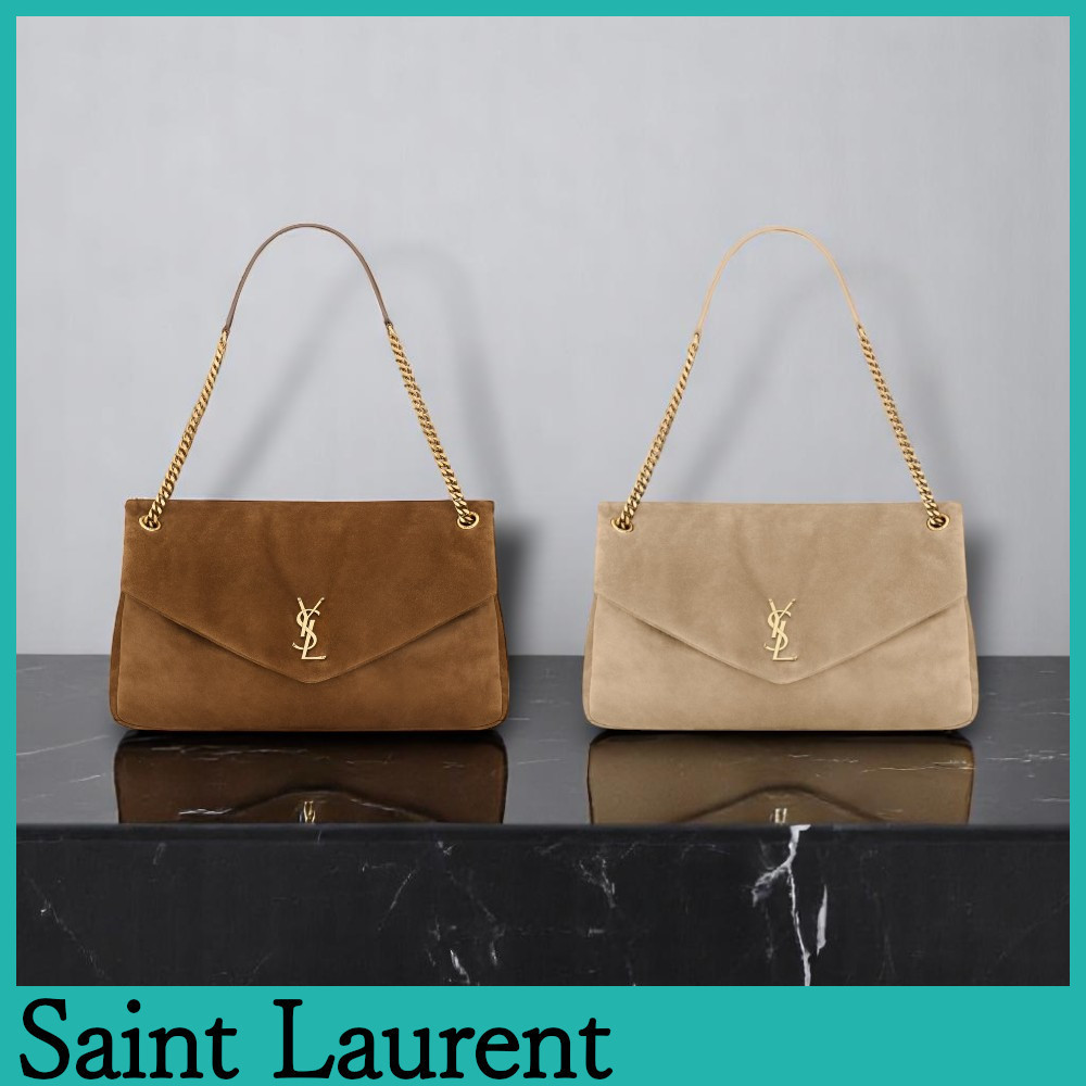 ★Saint Laurent直営店★Calypso ラージ スエードバッグ