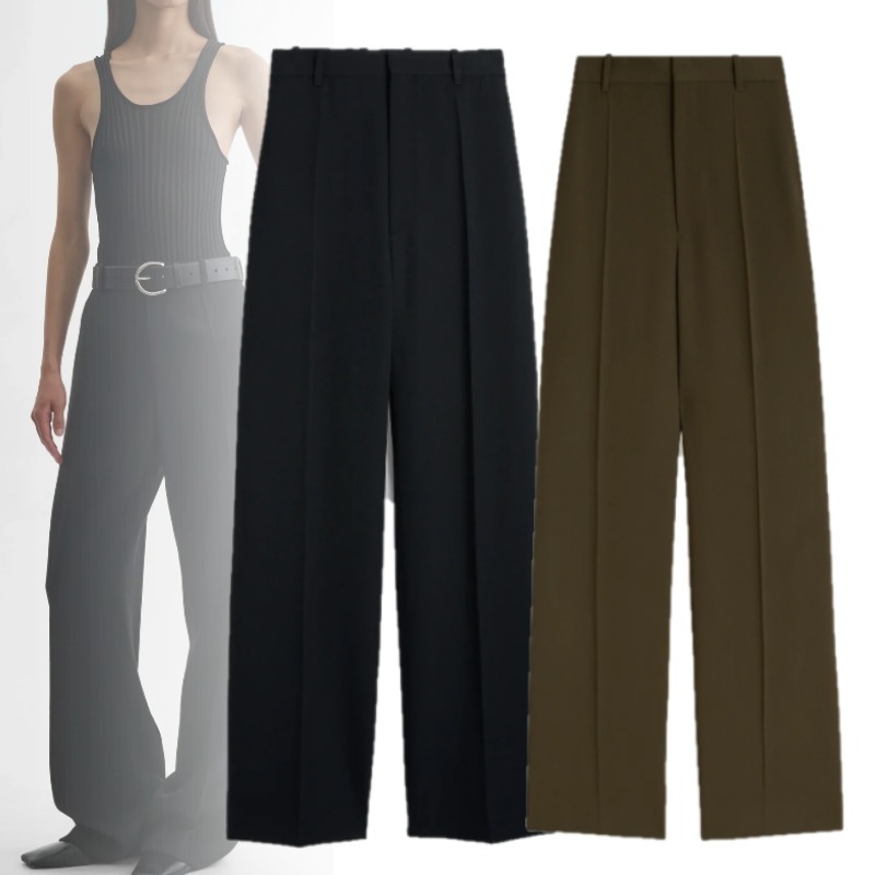 【PHOEBE PHILO】Milanese ウール イージーストレート パンツ