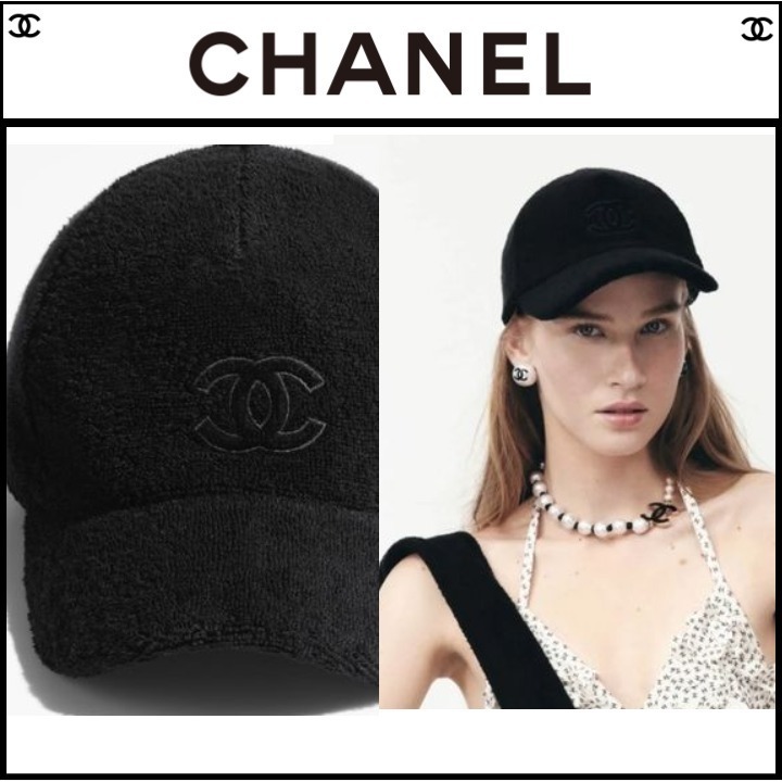 輝きを添えて☆CHANEL  パイル地キャップ