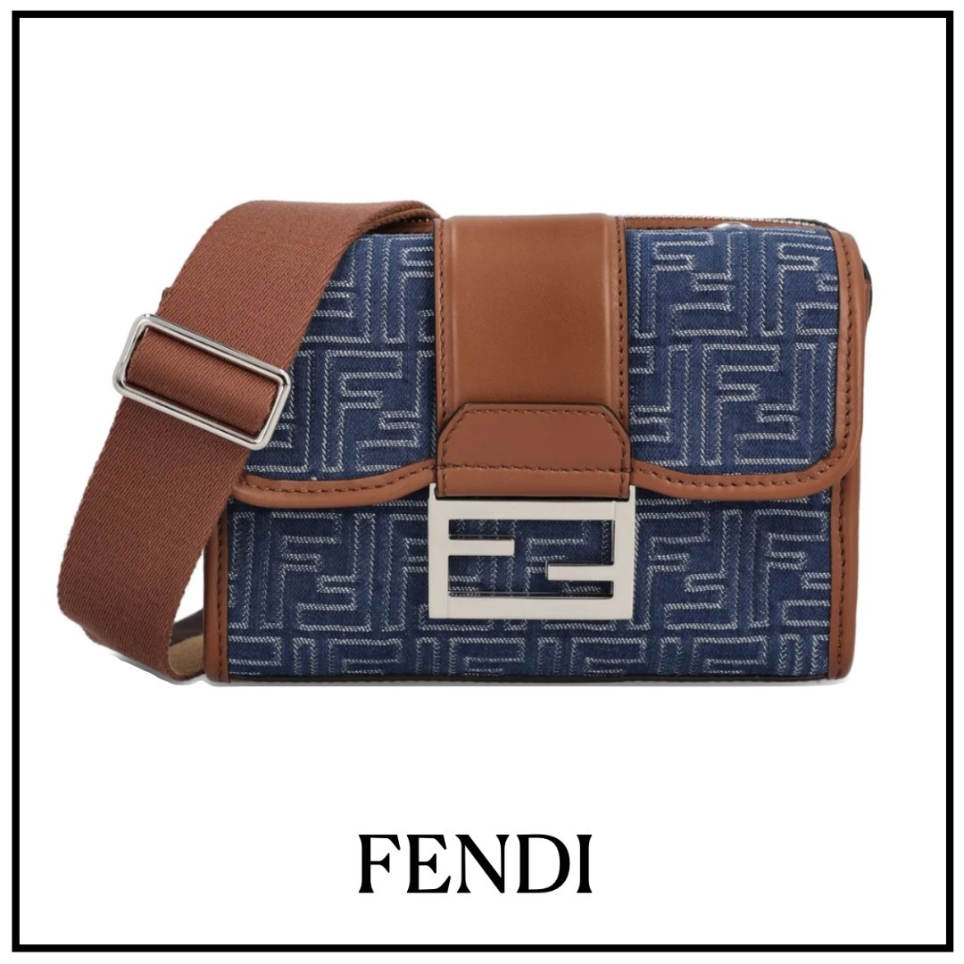 【FENDI】ダブルバゲット FF ジャカード クロスボディバッグ