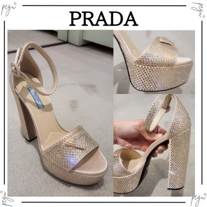 キラキラ PRADA(プラダ) サンダル・ミュール(レディース) - 海外