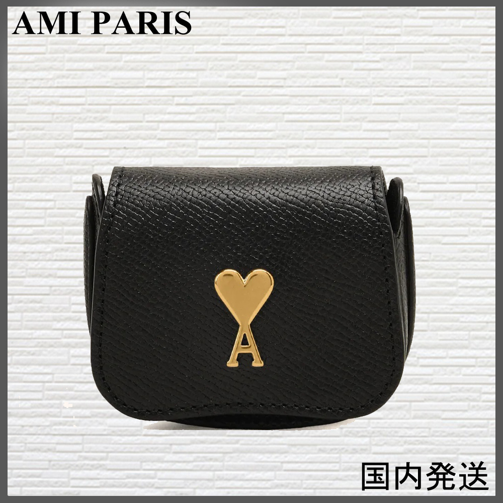 【国内即発送】AMI PARIS AirPodsケース ブラック
